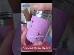 Milieuvriendelijke siliconen rietjeshouders voegen comfort en stijl toe aan elke drank