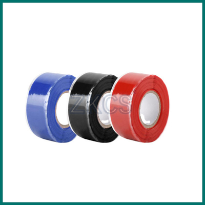 Zelf fuserende UV waterdichte band Vlamvertrager Zwart Blauw Rode kleur
