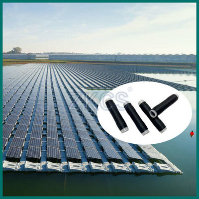 Zwarte EPDM-koudkrimpbuis voor afdichting van kabels in drijvende zonne-energiesystemen