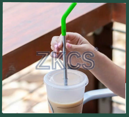 Herbruikbare siliconen rietje – zacht, flexibel, voedselveilig, knipbaar & draagbaar