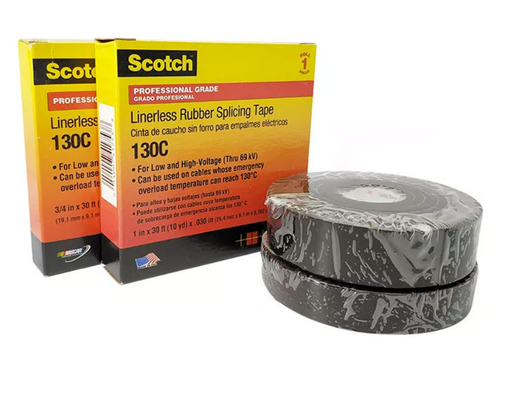 Zwart Rubber die Bandisolatie 130c voor Elektro 0.76mm verbinden